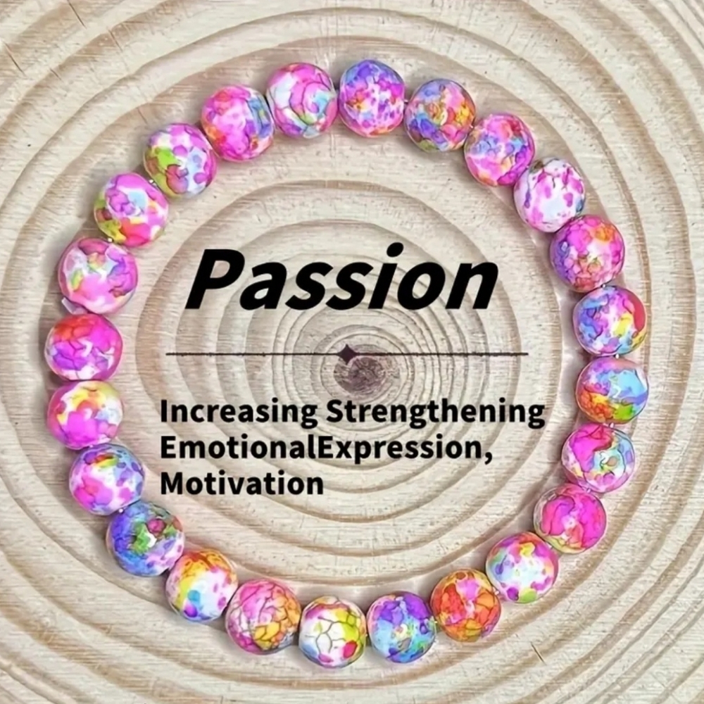Passion Charm Bracelet with Colorful Crystals 